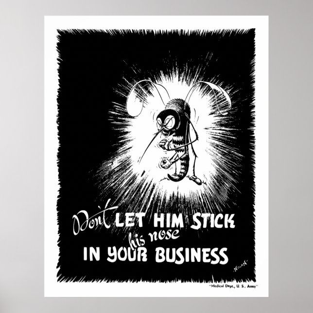 Malaria Mosquito Poster (Front)