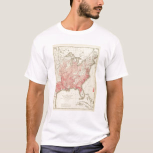 Malarial Deaths, Statistical US Lithograph T-Shirt