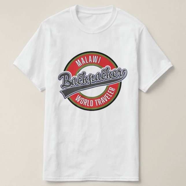 Malawi backpacker world traveler T-Shirt (Design Front)