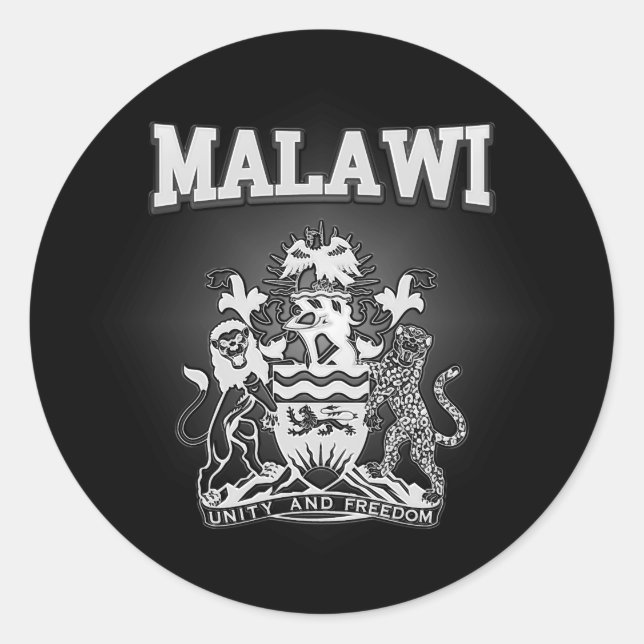 Malawi Coat of Arms Classic Round Sticker (Front)