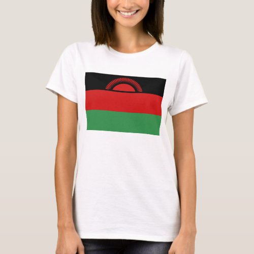 Malawi Flag and Map T_Shirt