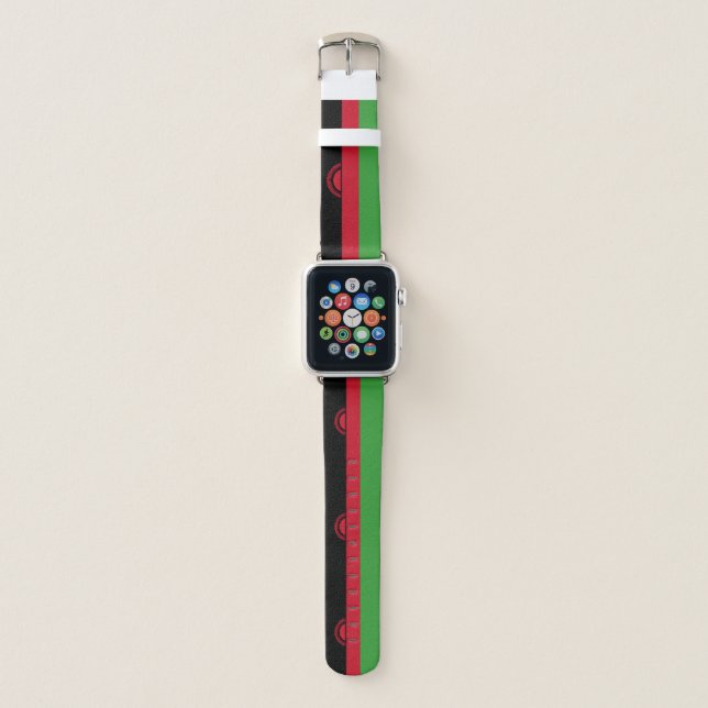 Malawi Flag Apple Watch Band (Front)