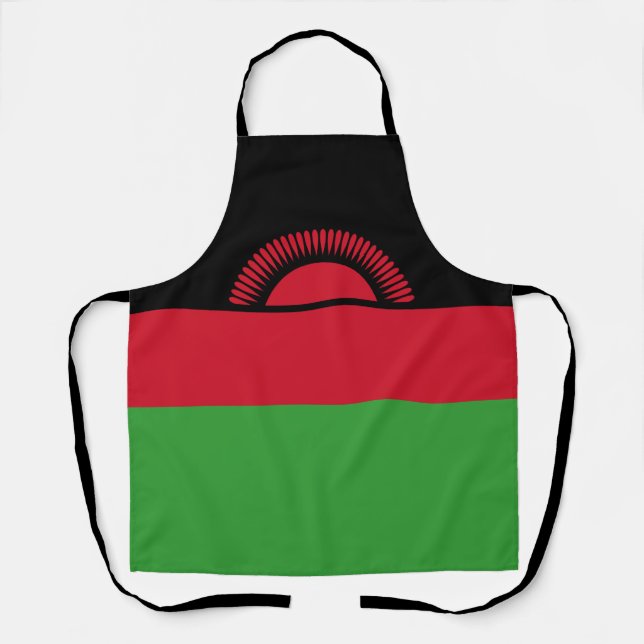 Malawi Flag Apron (Front)