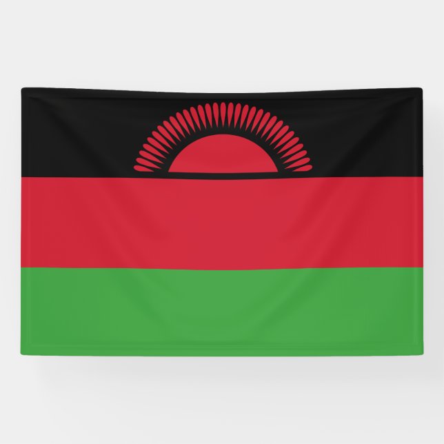 Malawi Flag Banner (Horizontal)
