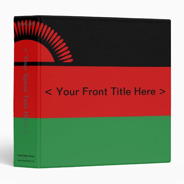 Malawi Flag Binder (Front/Spine)