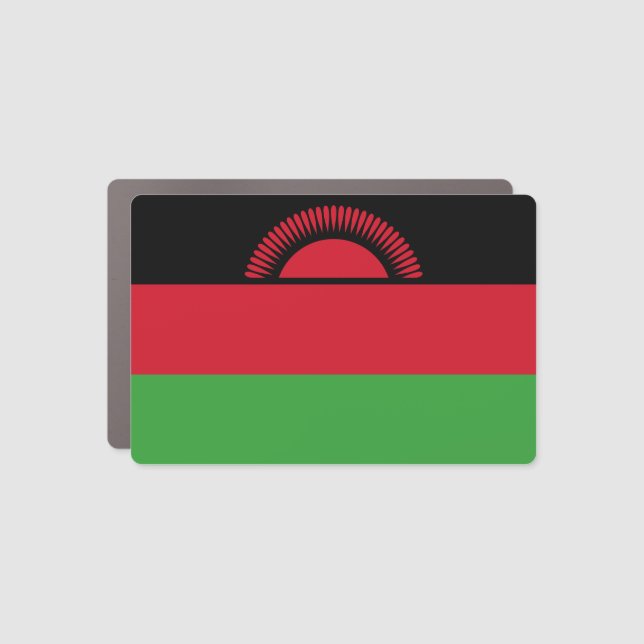 Malawi Flag Car Magnet (Front)
