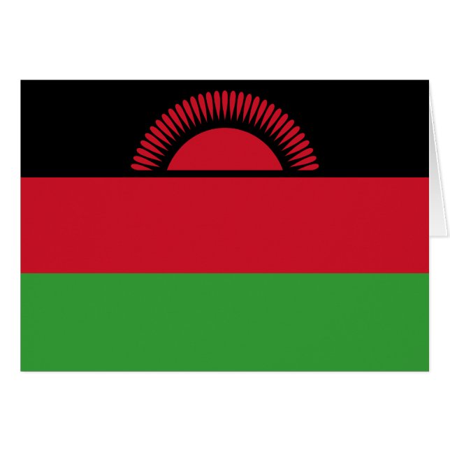 Malawi Flag Cards (Front Horizontal)
