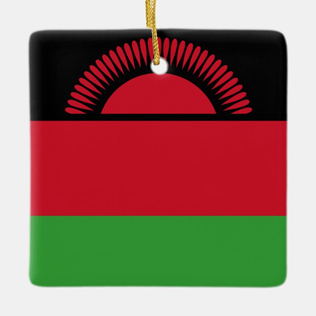 Malawi Flag  Ceramic Ornament (Front)