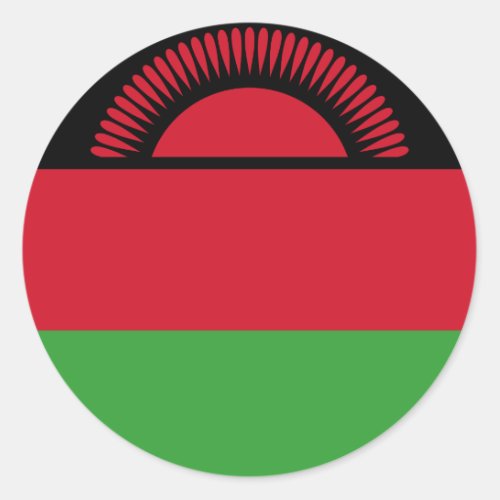 Malawi Flag Classic Round Sticker