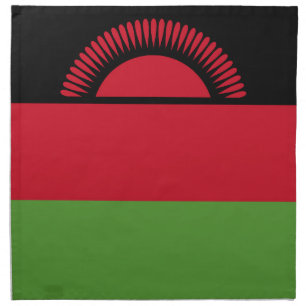 Malawi flag cloth napkin