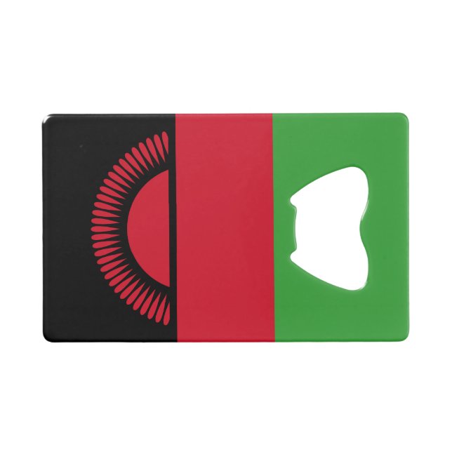 Malawi Flag Credit Card Bottle Opener (Front (Horizontal))