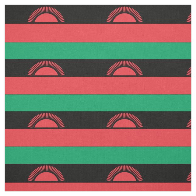Malawi Flag Fabric (Swatch)