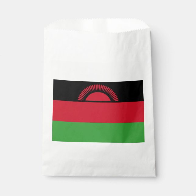 Malawi Flag Favor Bag (Front)