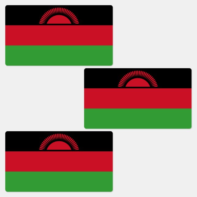 Malawi Flag Labels (Group)