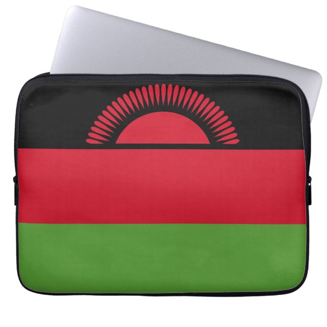 Malawi flag laptop sleeve (Front)