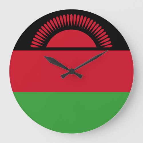 Malawi Flag Large Clock