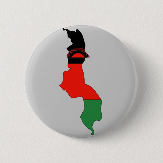 Malawi flag map button (Front)