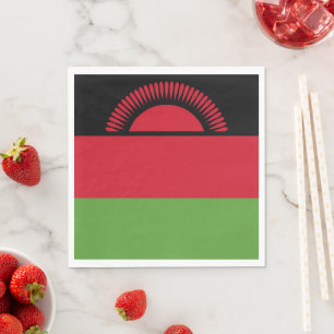 Malawi flag napkins