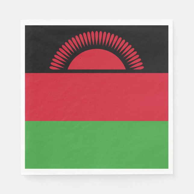 Malawi Flag Napkins (Front)
