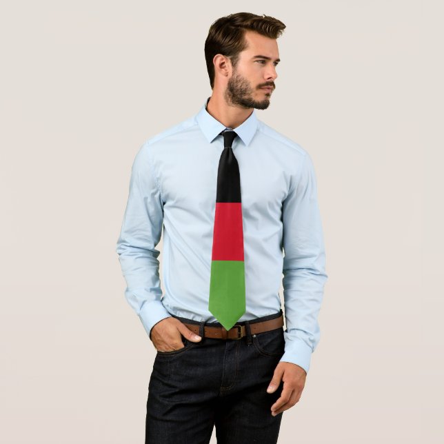 Malawi flag neck tie (In Situ)