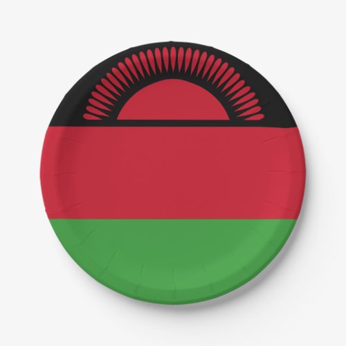 Malawi Flag Paper Plates