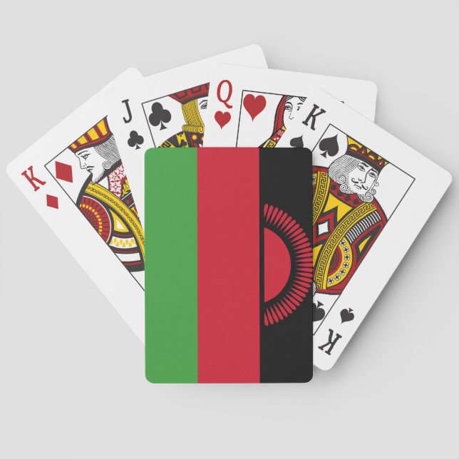 Malawi Flag Poker Cards (Back)