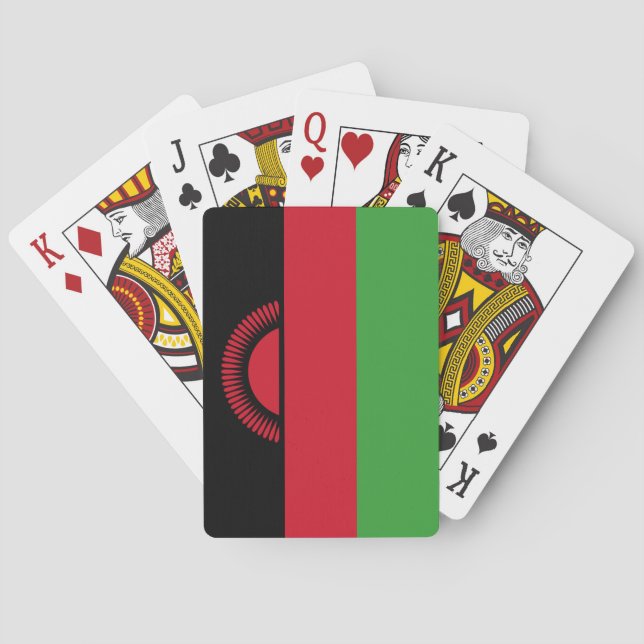 Malawi Flag Poker Cards (Back)