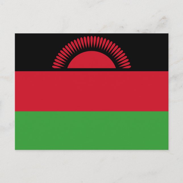 Malawi Flag Postcard (Front)