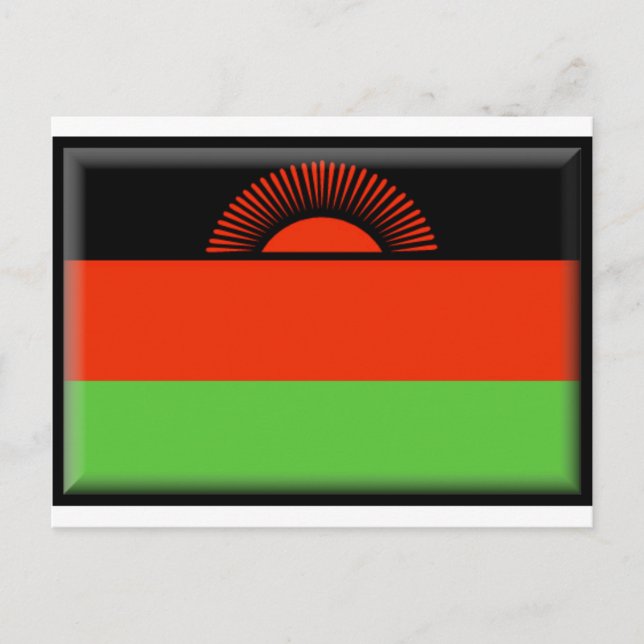 Malawi Flag Postcard (Front)