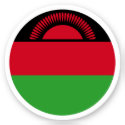 Malawi Flag Round Sticker