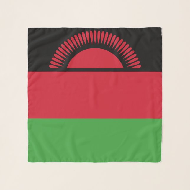 Malawi Flag Scarf (Front)