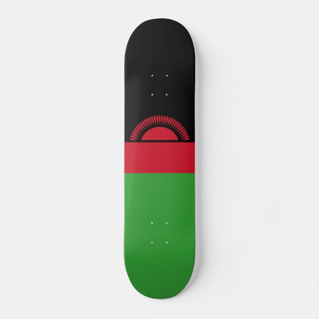 Malawi Flag Skateboard (Front)