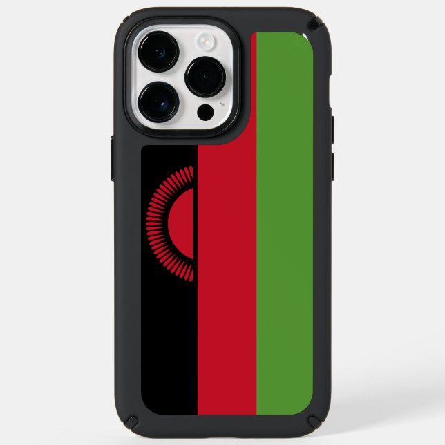 Malawi flag speck iPhone case (Front)