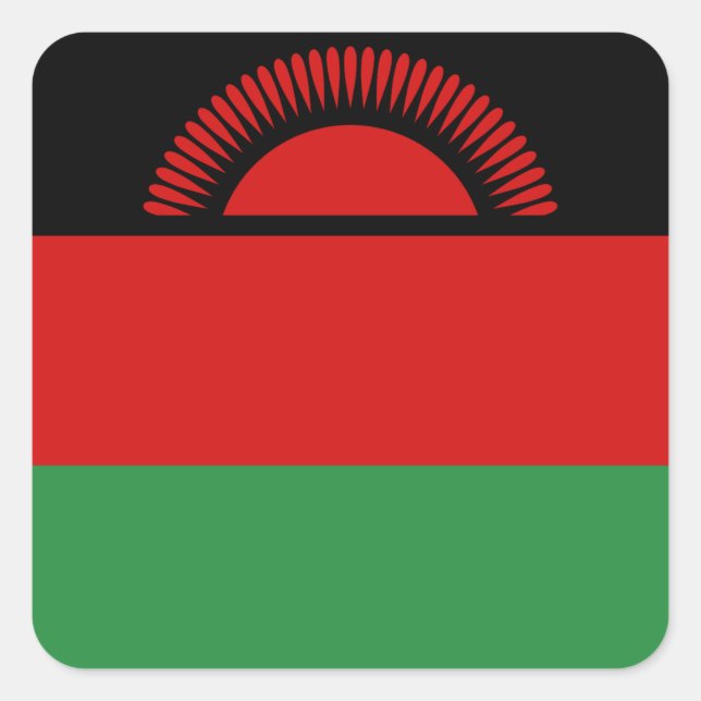 Malawi Flag Sticker (Front)