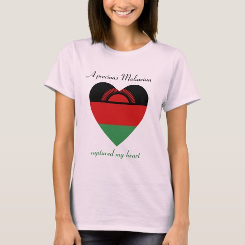 Malawi Flag Sweetheart T_Shirt