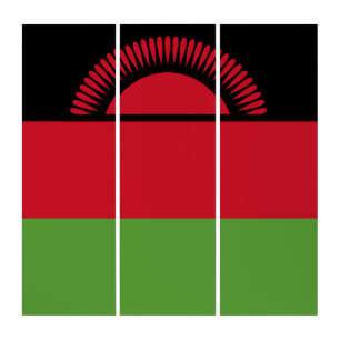 Malawi flag triptych