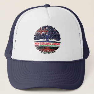 Malawi Malawian New Zealander New Zealand Tree Trucker Hat