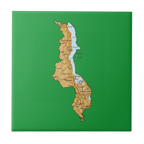 Malawi Map Tile