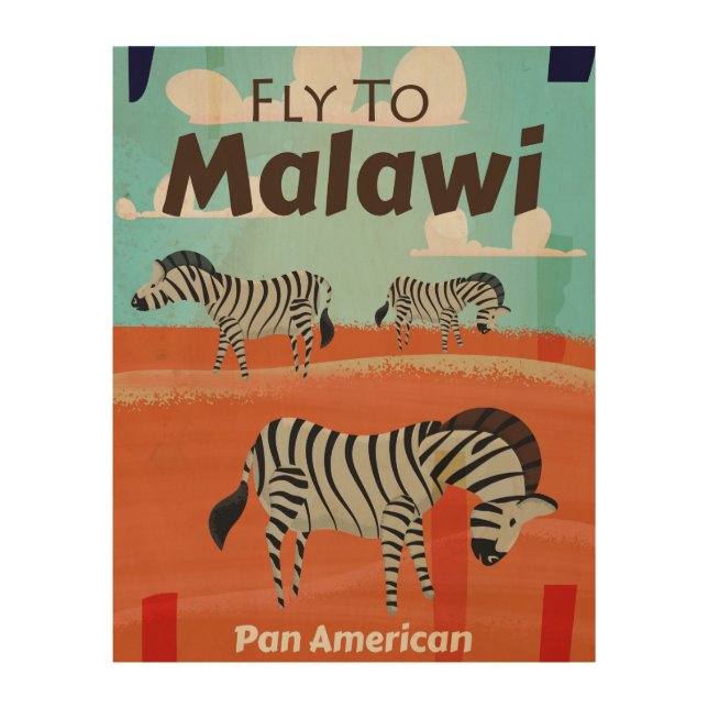 Malawi vintage travel poster (Front)