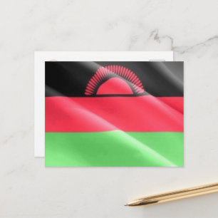 Malawi - Waving Flag - Postcard