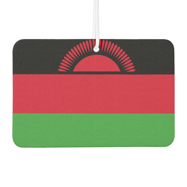 Malawian flag air freshener (Front)