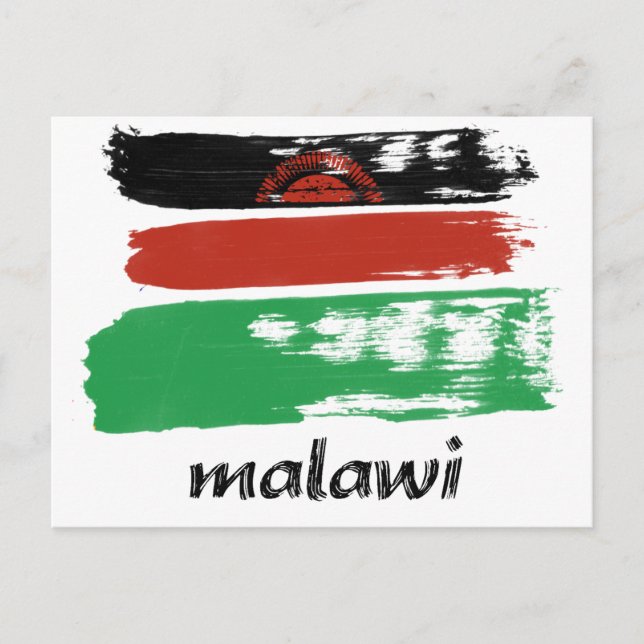 Malawian flag design postcard (Front)
