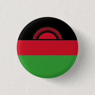 Malawian Flag, Flag of Malawi Button