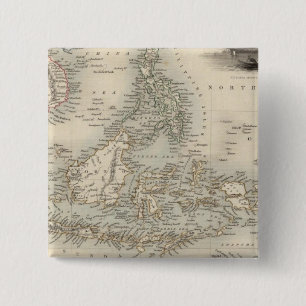 Malay Archipelago, or East India Islands Button