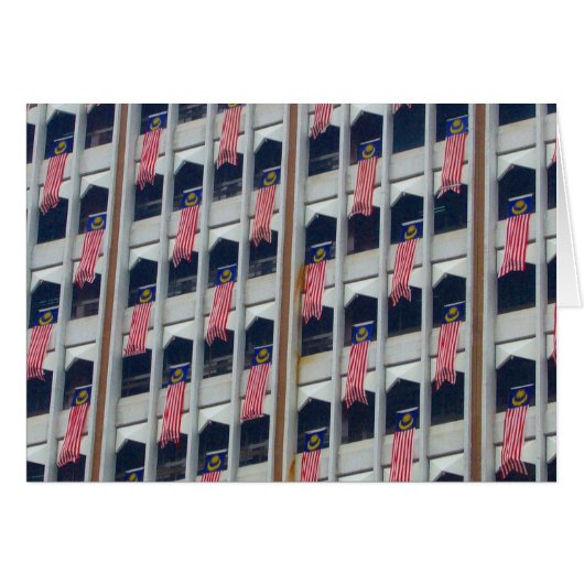 malay flags cards (Front Horizontal)