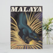 Malaya Vintage travel poster. (Standing Front)