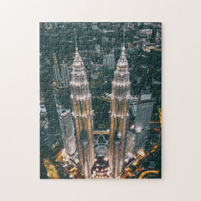 Malaysia Asia Modern Architecture Skyscrapers Jigsaw Puzzle (Vertical)