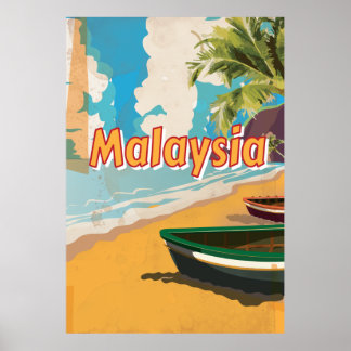 Malaysia Beach vacation Poster
