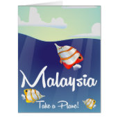 Malaysia Cartoon travel poster (Front)