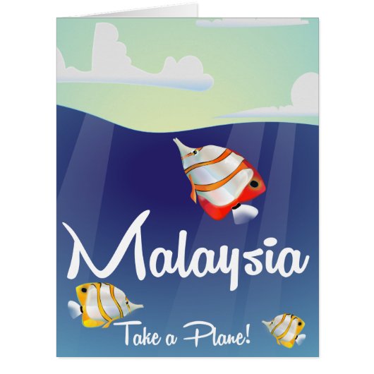 Malaysia Cartoon travel poster (Front)